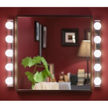 Led make-up Zrkadlo Svetlo 10 Žiarovky Hollywood Makeup Márnosť Svetlá USB Nástenné Svietidlo Stmievateľné Toaletný Stolík Zrkadlo, Lampa