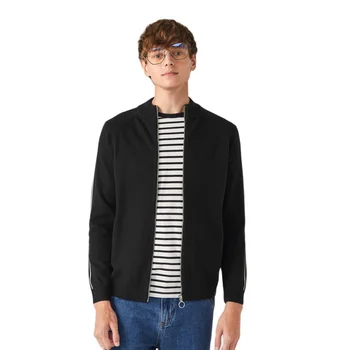SEMIR 2020 zimné nový sveter mužov čierny golier na zips, sveter kórejský business bežné sveter pre človeka