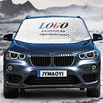 Skladacia čelného skla Snehovej pokrývky Prípade Blok pre BMW M Automatické Logo, Znak Predné Okná Čelné sklo Protislnečnú Clonu Ice Protector