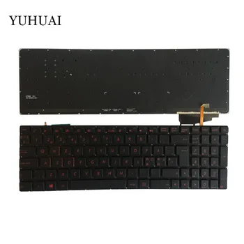 Nordic klávesnica PRE ASUS GL552 GL552J GL552JX GL552V GL552VL GL552VW N552VW N552VX G771JM G771JW podsvietený black notebooku, klávesnice