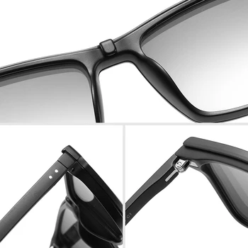 Polarizované Magnet Klip na Okuliare Mužov Retro Optické Predpis Slnečné Okuliare Pre Mužov UV400 Jazdy Krátkozrakosť Okuliare Mužov Značky