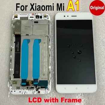 Najlepšie Pracovné Originálne Mi5x LCD Displej Dotykový Displej Digitalizátorom. Montáž Snímača s Rámom Pre Xiao Mi A1 MiA1 MA1 5X M5X