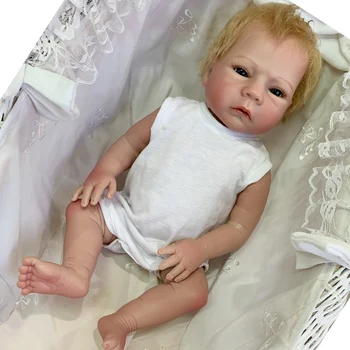 18-palcové Cute baby doll plný vinyl Silikónové reborn Bábiky chlapec dievča bebe reborn bonecas darček k Narodeninám hračky bábiky