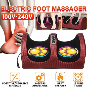 110-240V Elektrický Vibrátor Masáž Stroj Shiatsu Nohy Telo Masážneho Auotmatic Pracovných Kúrenie Terapia Navi Nohu Úľavu od Bolesti
