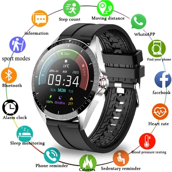 LIGE Smart Hodinky Mužov smartwatch Športové Fitness Hodinky Vodotesné Srdcovej frekvencie, Krvného Tlaku Monitor Android iOS Reloj Inteligente