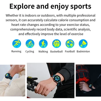 LIGE Smart Hodinky Mužov smartwatch Športové Fitness Hodinky Vodotesné Srdcovej frekvencie, Krvného Tlaku Monitor Android iOS Reloj Inteligente