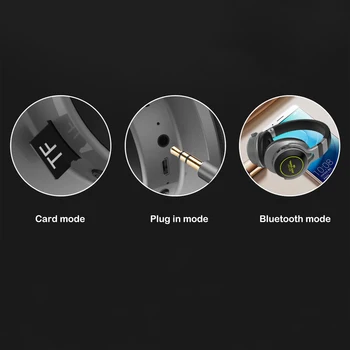 Športové bezdrôtové Slúchadlá Bluetooth 5.0 Slúchadlá LED Dych Svetlo Herné Headset S Mikrofónom vstavanú Batériu, Podpora SD Karty