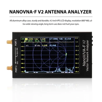 NanoVNA-F V2 4.3 Palcový IPS LCD Displej Vektor Analyzátora Siete S-A-A-2 Antény Analyzer Krátke Vlny HF a VHF UHF