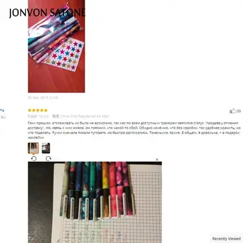 JONVON SATONE 10pcs pero Roztomilý Kreslený Pre Neutrálne Perá, Kancelárske potreby, Japonsko A Južná Kórea Papiernictvo veľkoobchod pre guličkové perá