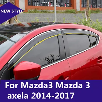 Pre Mazda3 Mazda 3 axela-2017 Auto Styling Markízy, Prístrešky Okno Clony proti oslneniu dážď obočie Chránič Exteriérové dekorácie