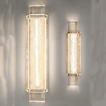 Jmzm Moderné Nástenné Svietidlo Crystal Priesvitné Svetlo Luxusné Pozadí na Stenu Svetla, Obývacia Izba, Spálňa LED Nočné Osvetlenie