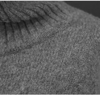 Cashmere sveter ženy hrubé a voľné plus veľkosť 2020 jeseň a v zime new vysoká krku vlnený sveter strednej dĺžky sveter šaty