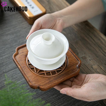 Domácnosti Čínskej Kung-Fu Čaj Nastaviť Masívneho Dreva Čaj Nastaviť Zásobník Obdĺžnikový Tradičné Bambusu Puer Čaj Zásobník Čajový Obrad Príslušenstvo