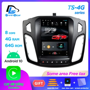 4G Lte Vertikálne obrazovke android, 10.0 auta gps multimediálne video rádio prehrávač pre ford focus roky 2011-2019 navigáciu stereo