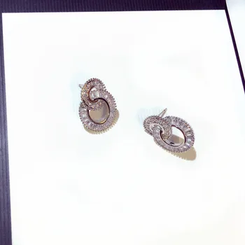 Luxusné Náušnice Kruhy Pre Ženy AAA Cubic Zirconia Jemné Náušnice Strany Módne Šperky Príslušenstvo