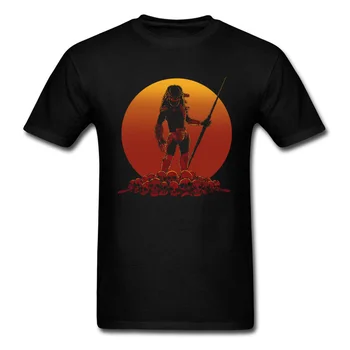 Smrť Lebky 3D Tričko Black White Muži Móda Základné Tričká Hunter Na západ Slnka Doom T-Shirt Kolo Golier Mens Autun Topy Tees