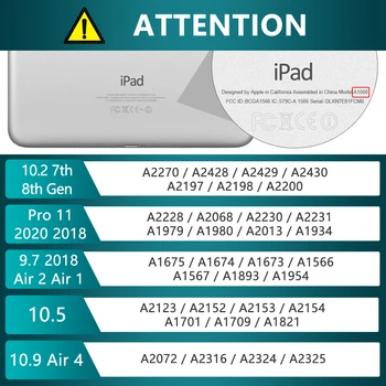 Pre iPad Keyboard Case for iPad 7. 8. generácie puzdro pre iPad Vzduchu 4 Pro 11 2020 Vzduchu 2 Vzduchu 1 9.7 2018 Vzduchu 3 10.5 10.2 Prípade