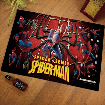 60x40cm Spiderman Deti Vitajte Podlahové Rohože Tlač Kúpeľne, Kuchyne, Koberce Deti Doormats pre Obývacia Izba deti Koberce