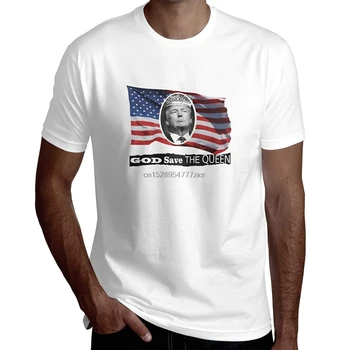 God Save The Trump Kráľovná - Pánske Premium ComfortSoft Krátke Sleeve Crew T-Shirt