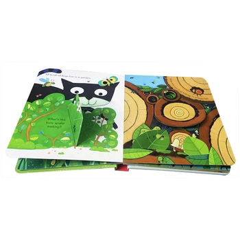 3D Engligsh Peep Knihy 14 strán Kartónu s Dutým patria Zvieratá Záhrada Dinosaura pre Deti Spaním Príbeh Knihy 19.5*16,5 cm