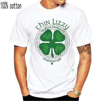 Thin Lizzy Four-Leaf Clover T-Shirt S-M-L-XL-2XL Nové Úradný Ahoj