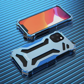 Luxusné Brnenie Doom Hliníkové Drop púzdro pre 2019 iphone 11 5.8 6.1 6.5 Kovový kryt Nárazníka prípadoch