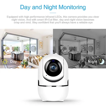 QZT IP Kamera WiFi Home Security Kamera IP 360 Nočné Videnie Baby Monitor Krytý Mini Dohľadu CCTV Bezdrôtový Wifi Home Fotoaparát