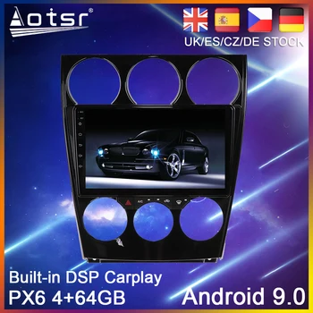 Android 10 PX6 64 G Auto rádio Prehrávač, GPS Navigáciu Pre Mazda 6 2004 2005 2006 Auto Stereo Multimediálny Prehrávač Videa HeadUnit