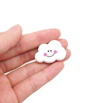 Chengkai 5 ks Silikónové Cloud Teether Korálky DIY, Baby, Mini Cartoon Počiatočných Montessori Zmyslové Hračka Cumlík Šperky Čo Korálky