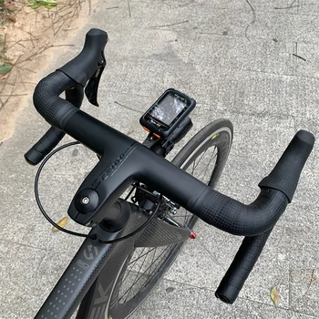 FS100 karbonových Vlákien, Integrované Cestné Riadidlá Bicyklov OD2 28.6 mm 31.8 mm Bicykli Zvládnuť Ohnuté tyče s stonky