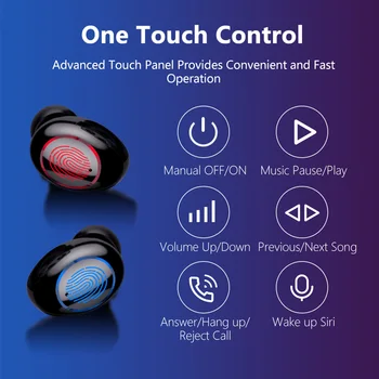 EZEAR X11 TWS Slúchadlá Pravda, Bezdrôtová 5.0 Slúchadlá Slúchadlá Prenosné hi-fi Stereo Športové Headset IPX7 Vodotesné Slúchadlá