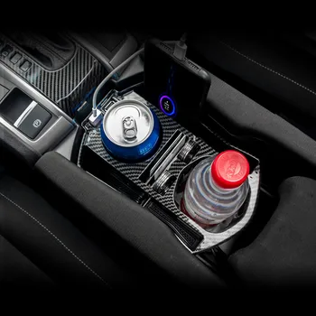 Centrálne Ovládanie Vody Pohár Úložný Box USB Mobilný Telefón Majiteľa Úložný Box Príslušenstvo Pre Honda Civic 10. 2017 2018 2019 2020