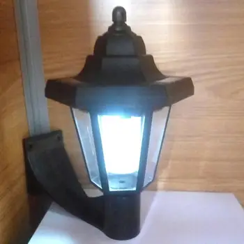 Nepremokavé Solárne LED Nástenné Svietidlo Retro Outdoor Záhrada Krajiny Dekorácie Noc Bezpečnosti Šesťhranné Slnečné Svetlo Wall Street Lampa