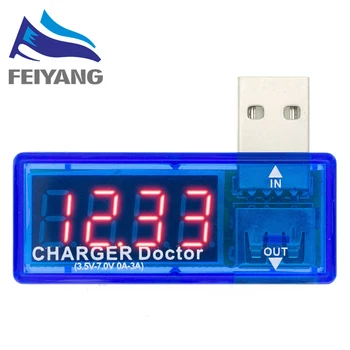 10PCS Digitálny Displej Hot Mini USB Napájací Prúd Napätie Meter Tester Prenosný Mini Prúdu a Napätia Detektor Nabíjačku Lekára