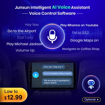 Junsun V1 Android 10 AI Ovládanie Hlasom 4G wifi DSP Multimediálne autorádio Pre Honda Civic 8 2005-2011 Navigácie GPS č. 2 din dvd