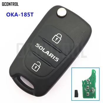 QCONTROL Auto Diaľkové Tlačidlo 433MHz pre HYUNDAI Solaris OKA-185T CE0682 s Čipom