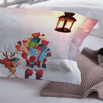 3D Vianočné Povlaky na Prikrývku Kryt Nastaviť Santa Claus Jeleň Elk Psa posteľná bielizeň Nastaviť jednoduché Dvojité Kráľovná King Size Posteľ Obliečky Pre Deti Kid