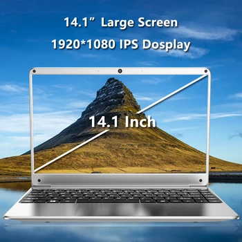 14.1 Palce Student Notebook 6 G DDR4 RAM 128 G 256G SSD Notebook Úplné Rozloženie Klávesnice, WiFi, Bluetooth, Hry Prenosné PC
