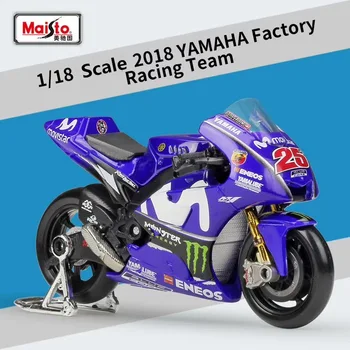 Maisto/1:18 Mierka/Diecast model motocykla hračka/2018 YAMAHA Factory Racing Team Model/Jemné Dar alebo Hračky/Colllection/Dieťa