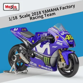 Maisto/1:18 Mierka/Diecast model motocykla hračka/2018 YAMAHA Factory Racing Team Model/Jemné Dar alebo Hračky/Colllection/Dieťa