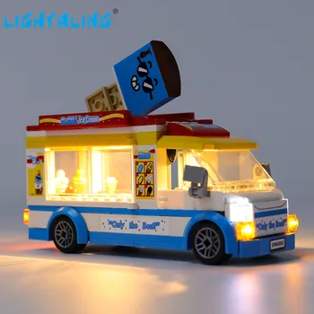 Lightaling Led Svetla Kit Pre 60253 Mesto Série Ice-Cream Truck