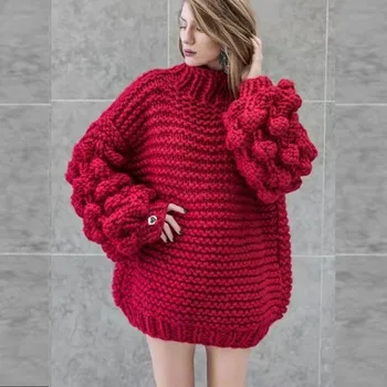 DUOUPA Svietidla rukáv pletený sveter zimné Twist bežné jeseň jumper 2018 O krk ženy sveter ženy pulóver