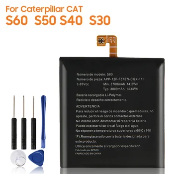 Originálne Náhradné Batérie Pre Caterpillar Cat S30 S60, symbian S40, S50 APP-12F-F57571-CGX-111 Autentická Batéria 3800mAh