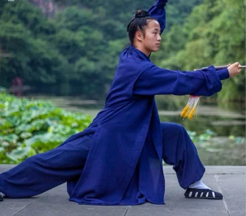 Bielizeň 3 Kusy Shaolin Mních Wudang Taoistické Tai Chi Vyhovovali Bojové Umenie Kung Fu Wing Chun Uniformy Šaty, Nohavice a Vesta