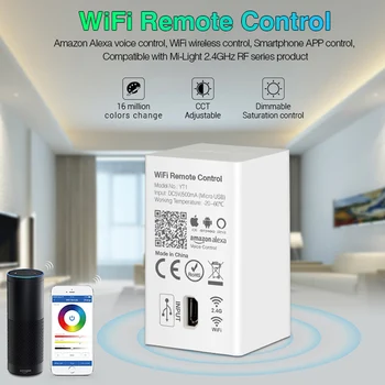 WiFi bezdrôtové Diaľkové Ovládanie YT1 USB Led Amazon Alexa Hlas 4G Smartphone App Ovládanie kompatibilné 2.4 G RF 5V