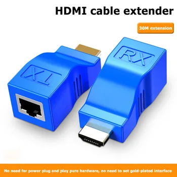 HDMI Až do 30 metrov Siete Extender Klasické Farby Jednoduché Trvalá LAN Vysielač Ethernetový Kábel Predlžovací Adaptér