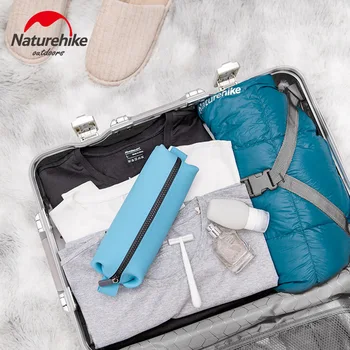 Naturehike Silica Gel Wash Bag prenosné cestovné žena make up a Kozmetická taška cestovné Vodotesný silikónový skladovanie taška