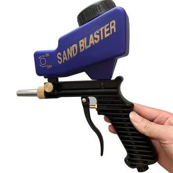Prenosné Gravitácie Sandblasting Zbraň Pneumatické Sandblasting Nastaviť Hrdze Tryskacie Zariadenie, Malý Stroj Na Vrhanie Piesku