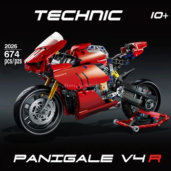 2020 neue Technik Ducatis Panigale V4 R Motorrad Spielzeug Kompatibel 42107 Bausteine Motorrad Modell Spielzeug fr Kinder Druh G