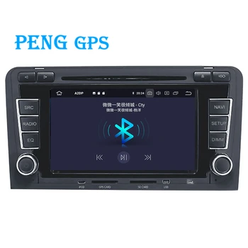Auto DVD a CD Prehrávač, GPS Navigáciu Auto Stereo Pre Audi A3, S3 2003-2012 Auto Multimediálne Rádio magnetofón Vedúci jednotky